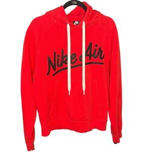 Nike Red hoodie Sweatshirt Size Medium with Nike air logo